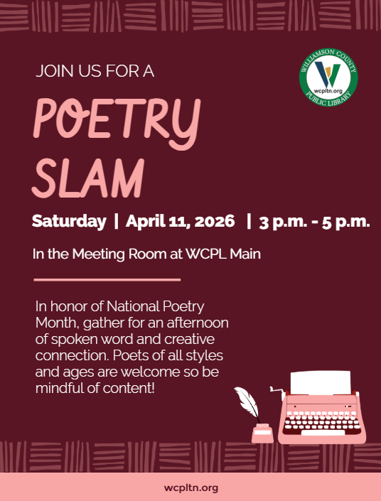 Poetry Slam flyer