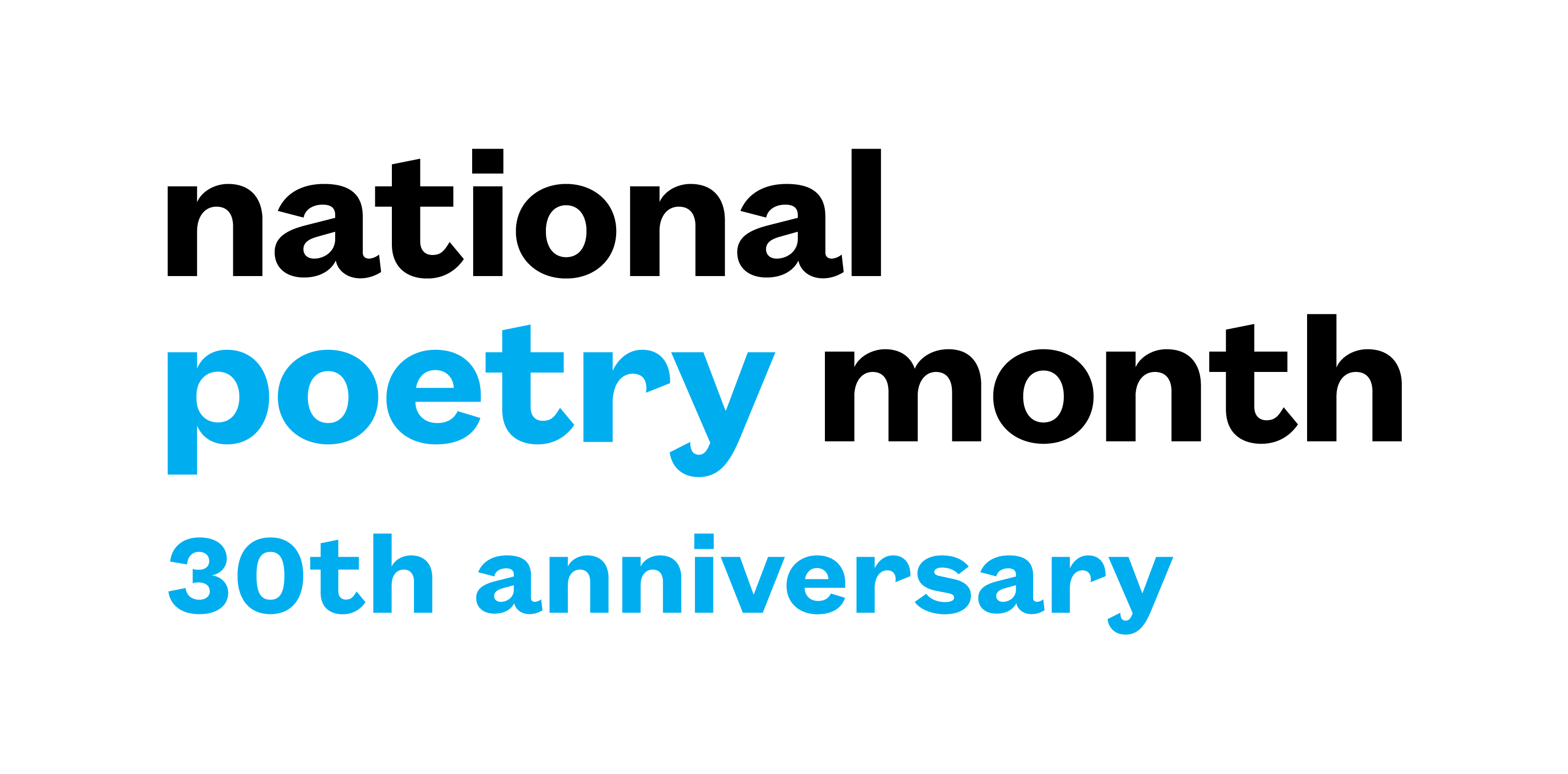 National Poetry Month 30th Anniversary logo