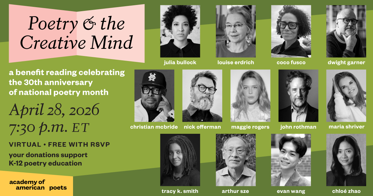Poetry & the Creative Mind on April 28