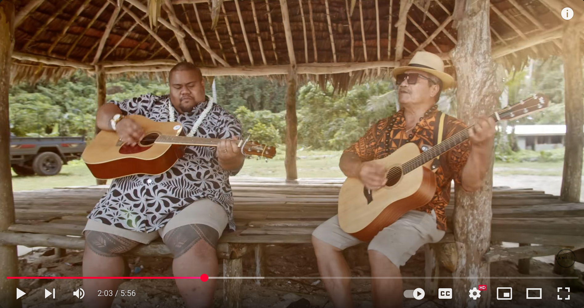 Screenshot of music video